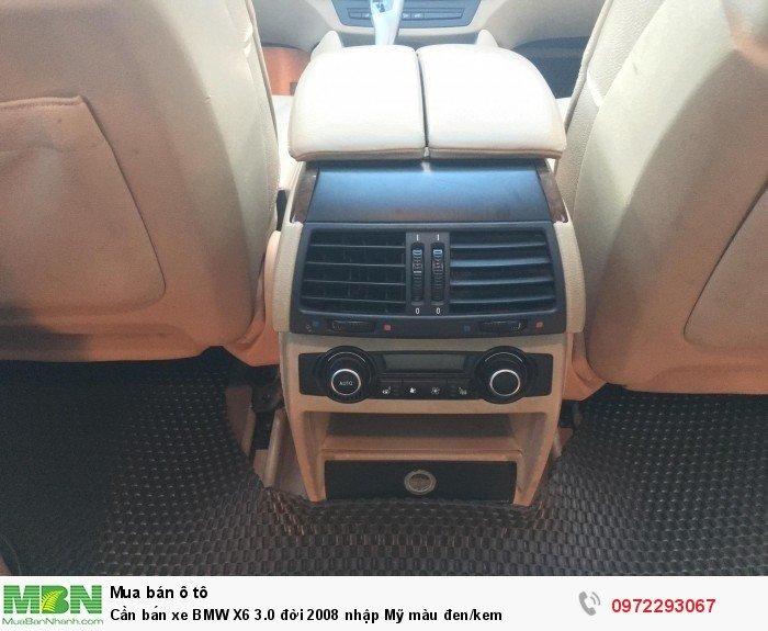 Cần bán xe BMW X6 3.0 đời 2008 nhập Mỹ màu đen/kem