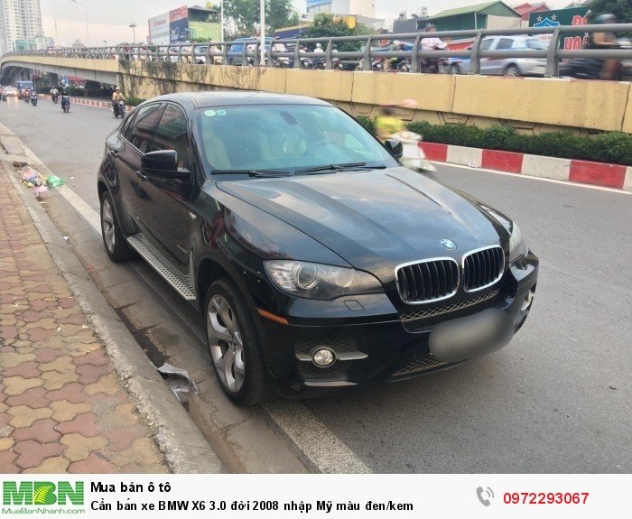Cần bán xe BMW X6 3.0 đời 2008 nhập Mỹ màu đen/kem
