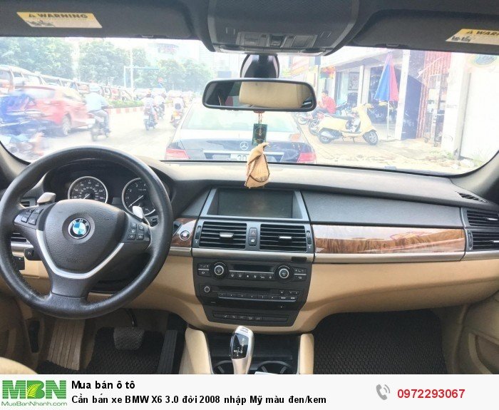 Cần bán xe BMW X6 3.0 đời 2008 nhập Mỹ màu đen/kem