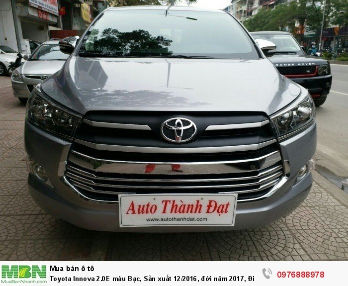 Toyota Innova 2.0E màu Bạc, Sản xuất 12/2016,  đời năm 2017, Đi 9000 km