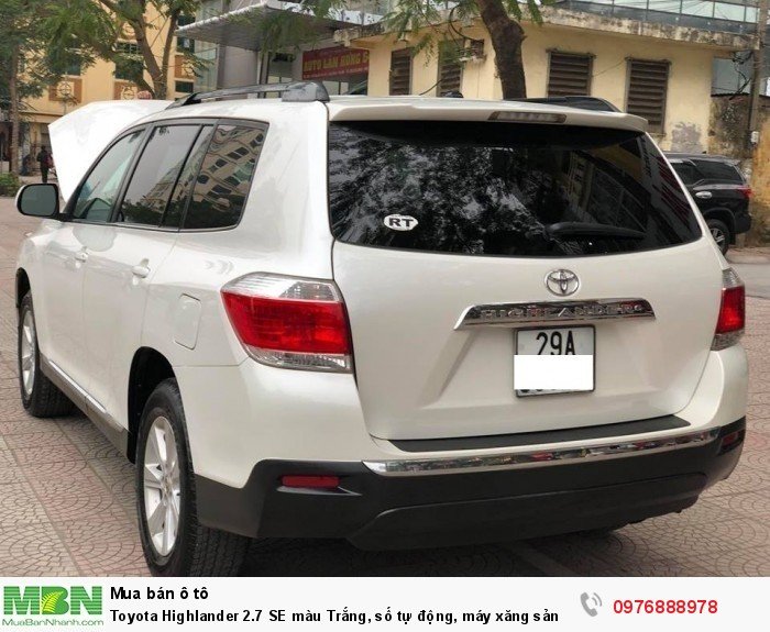 Toyota Highlander 2.7 SE màu Trắng, số tự động, máy xăng sản xuất 2011, Nhập M
