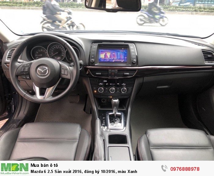 Mazda 6 2.5 Sản xuất 2016, đăng ký 10/2016, màu Xanh