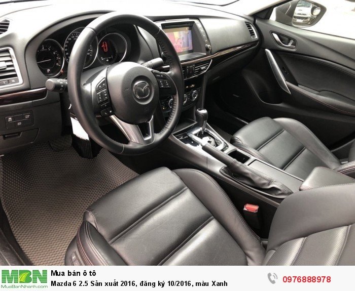 Mazda 6 2.5 Sản xuất 2016, đăng ký 10/2016, màu Xanh