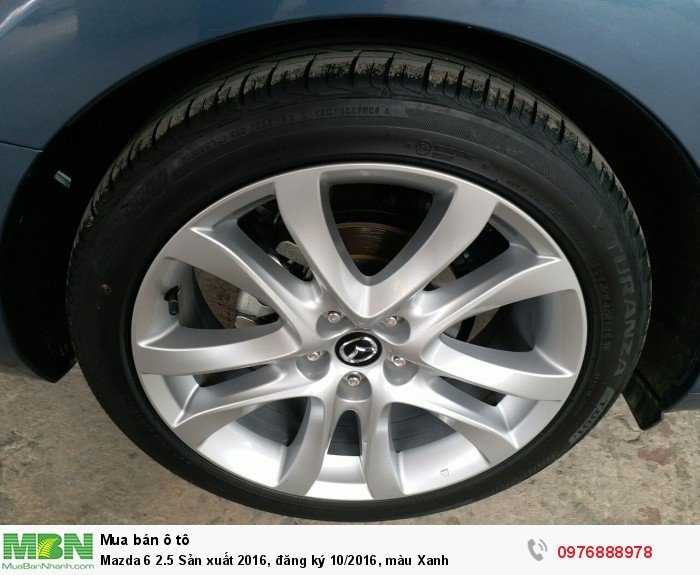 Mazda 6 2.5 Sản xuất 2016, đăng ký 10/2016, màu Xanh