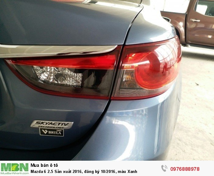 Mazda 6 2.5 Sản xuất 2016, đăng ký 10/2016, màu Xanh