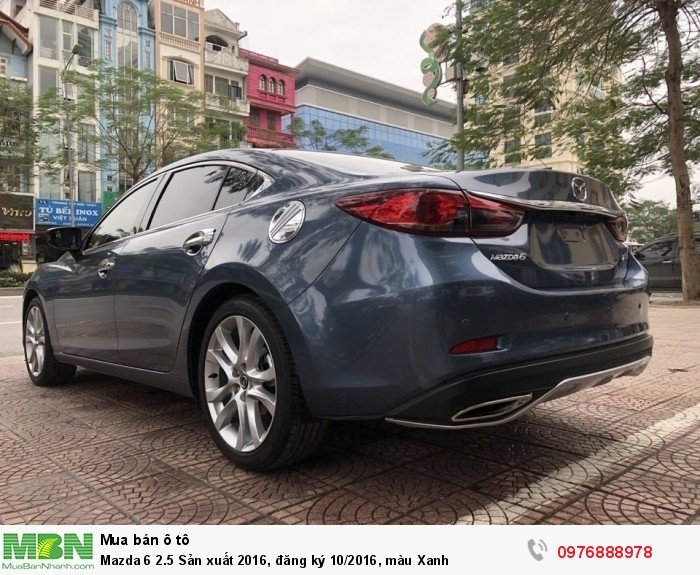 Mazda 6 2.5 Sản xuất 2016, đăng ký 10/2016, màu Xanh