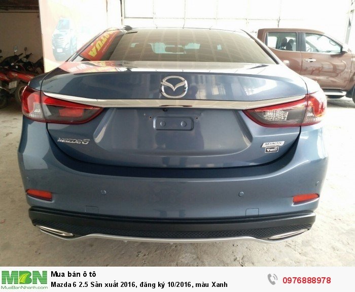 Mazda 6 2.5 Sản xuất 2016, đăng ký 10/2016, màu Xanh