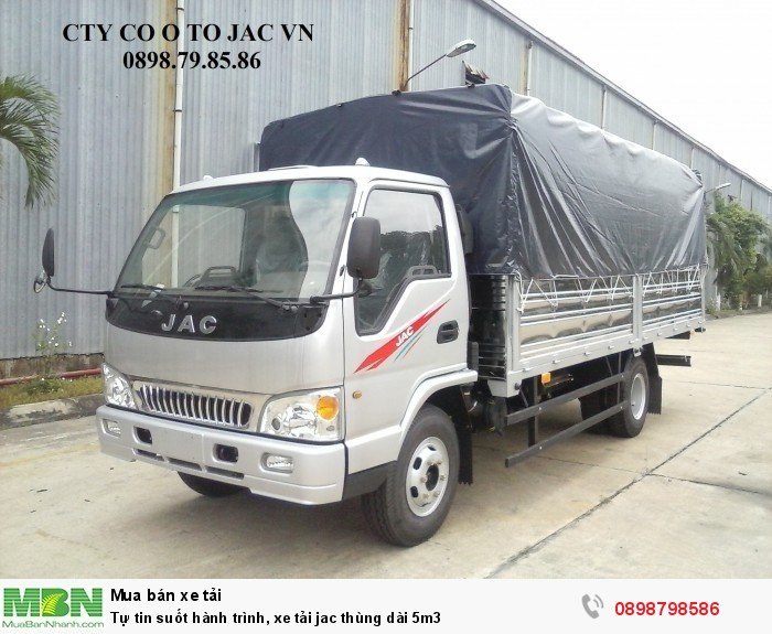 Tự tin suốt hành trình, xe tải jac thùng dài 5m3