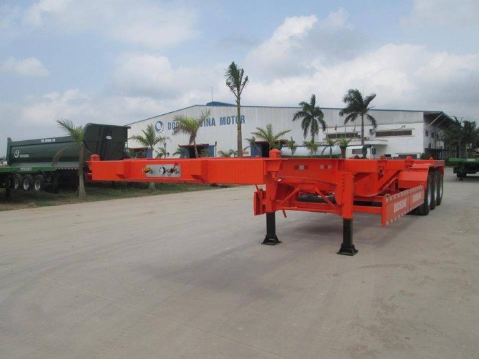 Bán Rơ mooc xương cao cấp Doosung 3trục, 45feet, 31Tấn- giao ngay