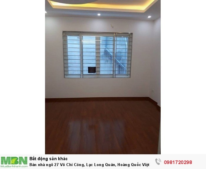 Bán nhà ngõ 27 Võ Chí Công, Lạc Long Quân, Hoàng Quốc Việt dt 53 m2 x 5 t đẹp