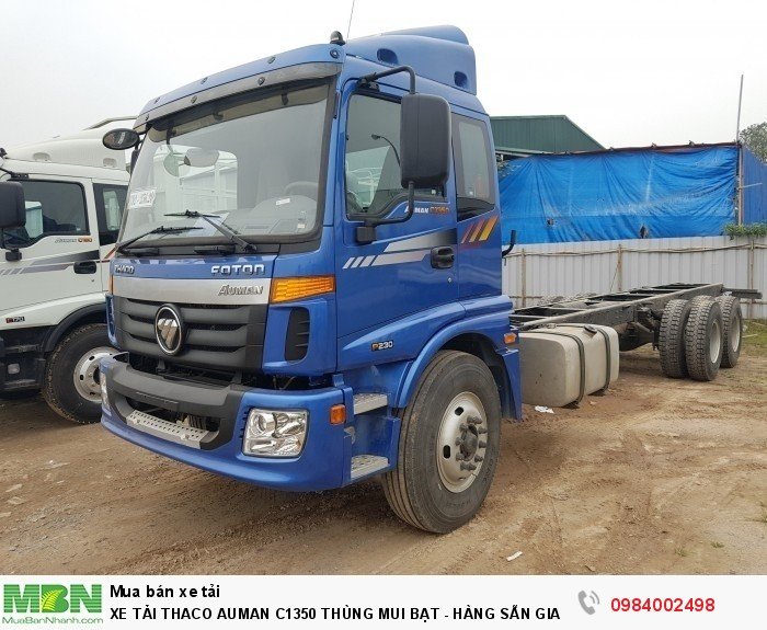 Xe Tải Thaco Auman C1350 Thùng Mui Bạt - Hàng Sẵn Giao Ngay