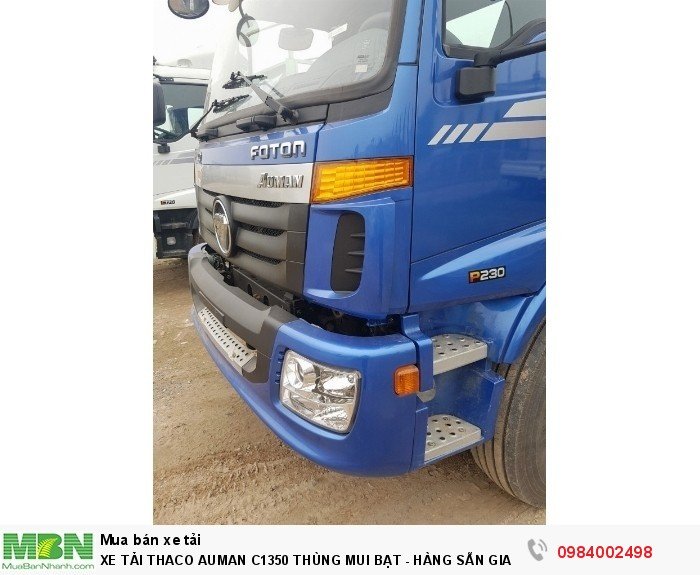 Xe Tải Thaco Auman C1350 Thùng Mui Bạt - Hàng Sẵn Giao Ngay