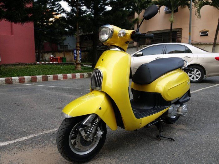 Sachs Amici 125 Vàng Gold (Kim sa) Kiểu Dáng Vespa Italia Tuyệt Đẹp