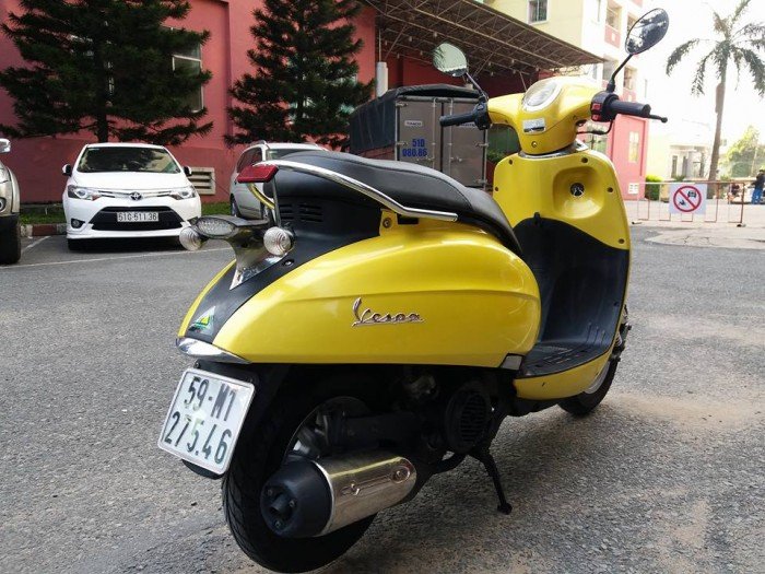 Sachs Amici 125 Vàng Gold (Kim sa) Kiểu Dáng Vespa Italia Tuyệt Đẹp