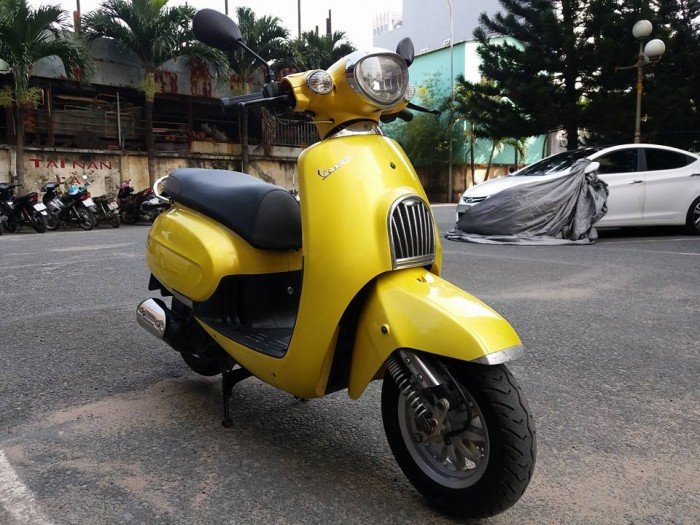 Sachs Amici 125 Vàng Gold (Kim sa) Kiểu Dáng Vespa Italia Tuyệt Đẹp