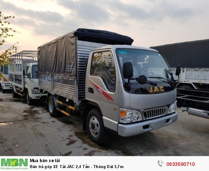 Bán trả góp Xe Tải JAC 2,4 Tấn - Thùng Dài 3,7 m