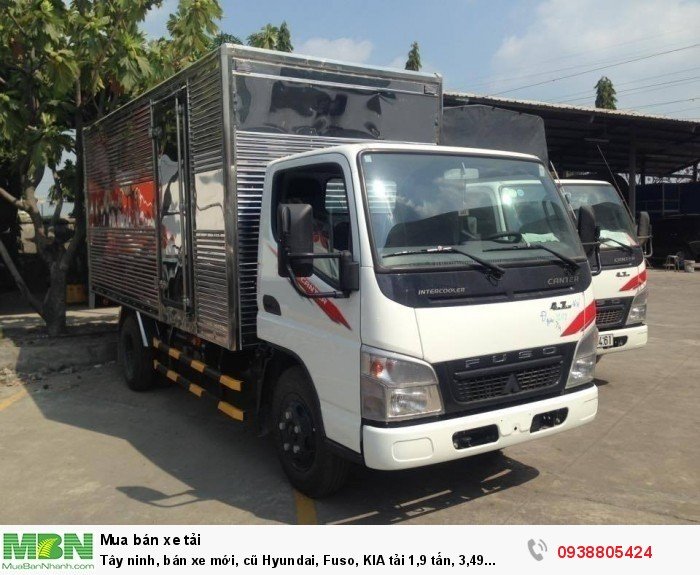 Tây ninh, bán xe mới, cũ Hyundai, Fuso, KIA tải 1,9 tấn, 3,49 tấn, 5 tấn , 7 tấn, 10 tấn, 16 tấn hỗ trợ trả góp 75%
