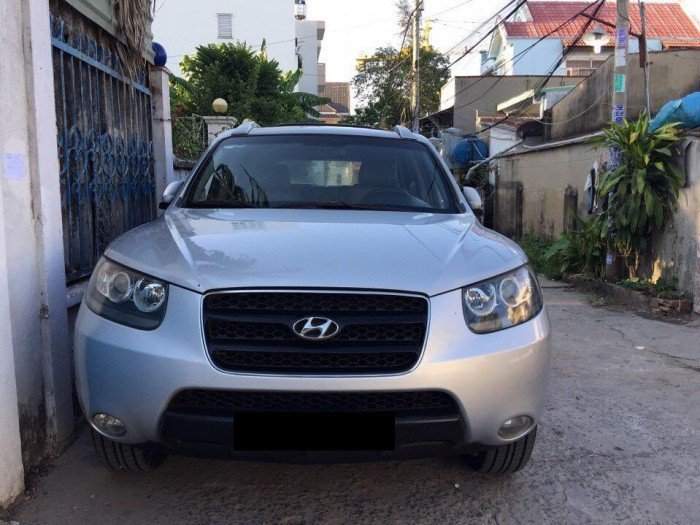 Cần bán xe Hyundai Santafe 2.2mt 2009 màu bạc máy dầu,