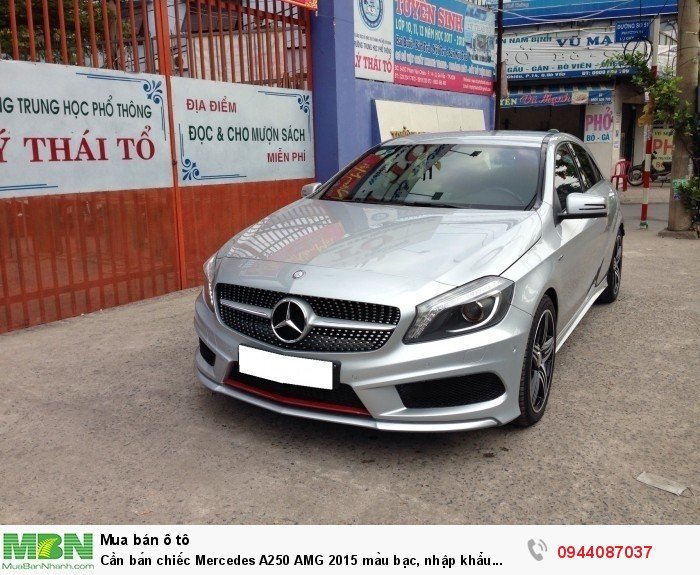 Cần bán chiếc Mercedes A250 AMG 2015 màu bạc, nhập khẩu nước Đức