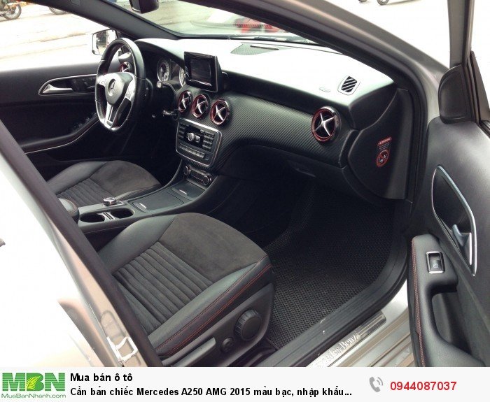 Cần bán chiếc Mercedes A250 AMG 2015 màu bạc, nhập khẩu nước Đức