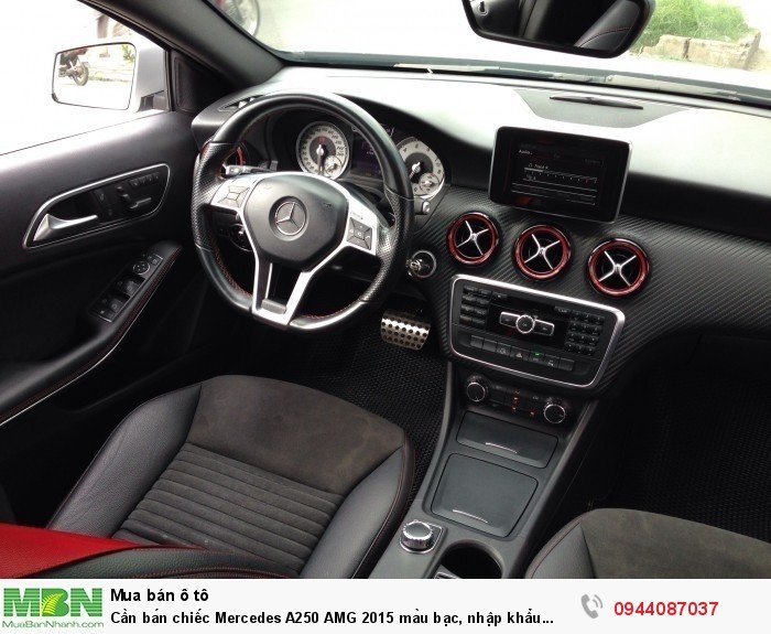 Cần bán chiếc Mercedes A250 AMG 2015 màu bạc, nhập khẩu nước Đức