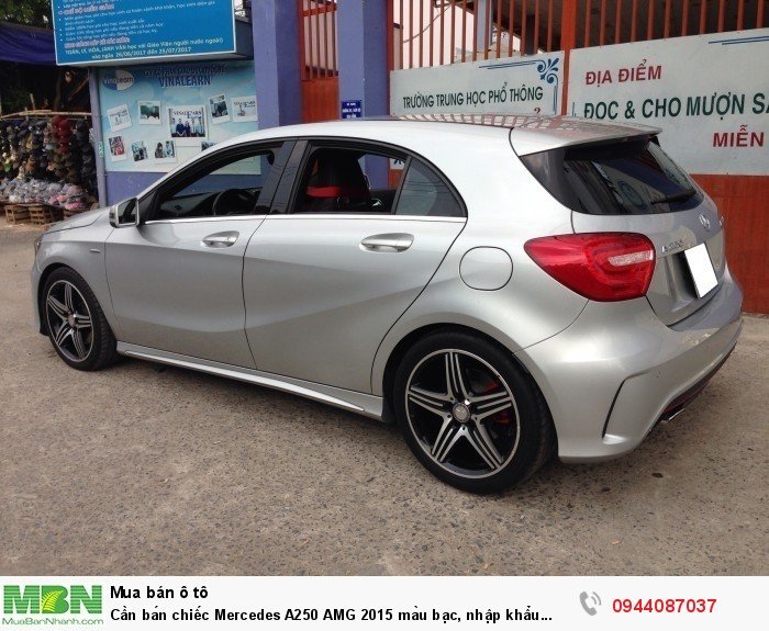 Cần bán chiếc Mercedes A250 AMG 2015 màu bạc, nhập khẩu nước Đức