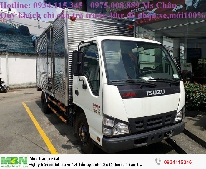 Đại lý bán xe tải Isuzu 1.4 Tấn uy tính | Xe tải Isuzu 1 tấn 4 đóng sẵn thùng giá tốt.