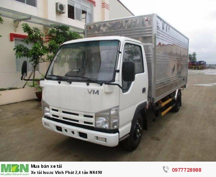 Xe tải Isuzu Vĩnh Phát 2,4 tấn NK490