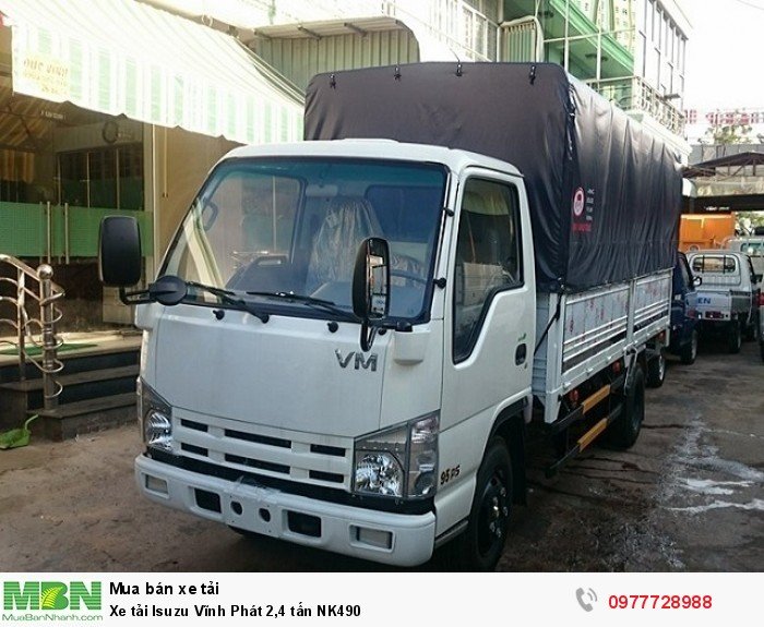 Xe tải Isuzu Vĩnh Phát 2,4 tấn NK490