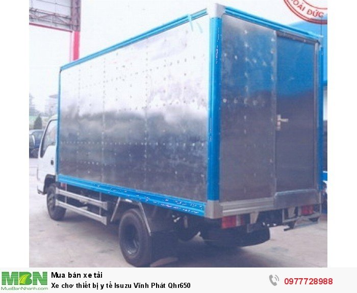 Xe chơ thiết bị y tế Isuzu Vĩnh Phát Qhr650