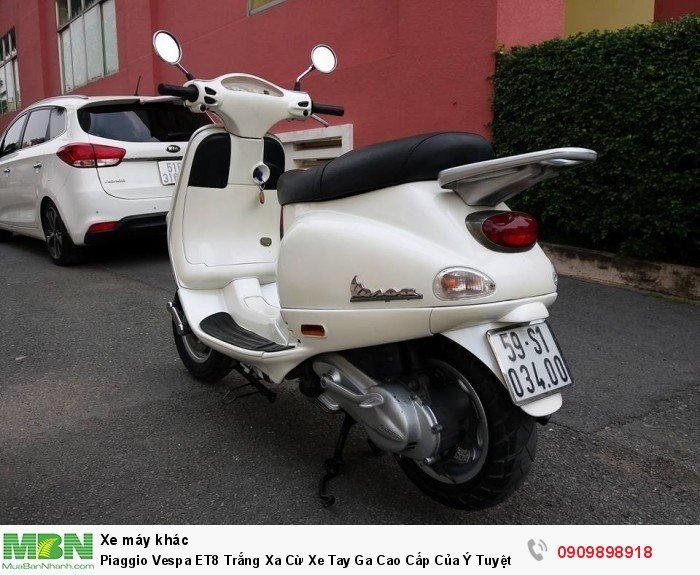 Piaggio Vespa ET8 Trắng Xa Cừ Xe Tay Ga Cao Cấp Của Ý Tuyệt Đẹp