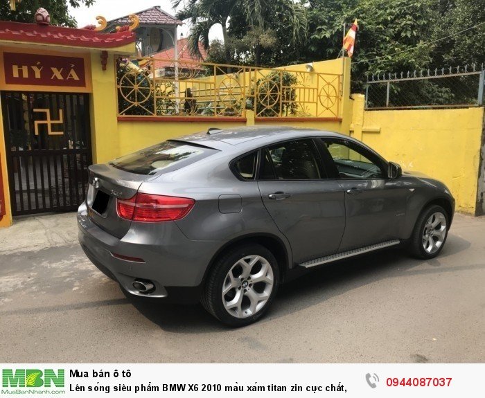 Lên sóng siêu phẩm BMW X6 2010 màu xám titan zin cực chất,