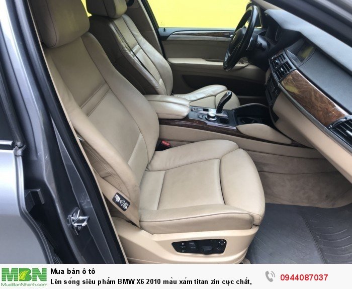 Lên sóng siêu phẩm BMW X6 2010 màu xám titan zin cực chất,