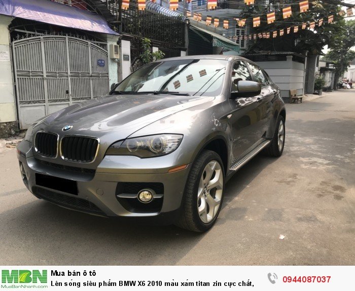 Lên sóng siêu phẩm BMW X6 2010 màu xám titan zin cực chất,