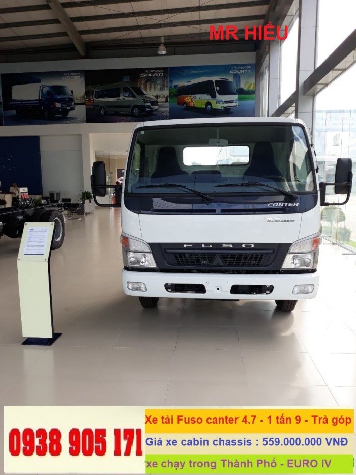 Bán xe tải Fuso Canter 4.7 ; Fuso Canter 6.5 mới 2018 thaco Trường Hải giá tốt nhất