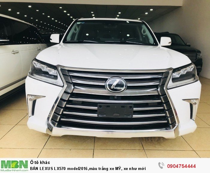 BÁN LEXUS LX570 model2016,màu trắng xe MỸ, xe như mới