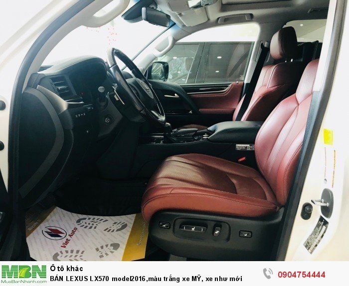 BÁN LEXUS LX570 model2016,màu trắng xe MỸ, xe như mới