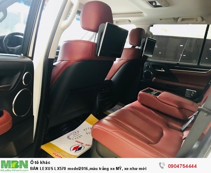 BÁN LEXUS LX570 model2016,màu trắng xe MỸ, xe như mới