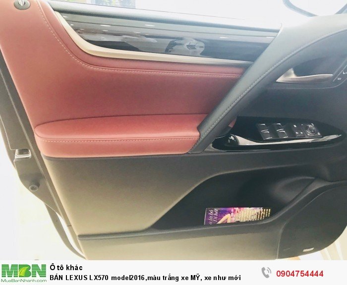 BÁN LEXUS LX570 model2016,màu trắng xe MỸ, xe như mới