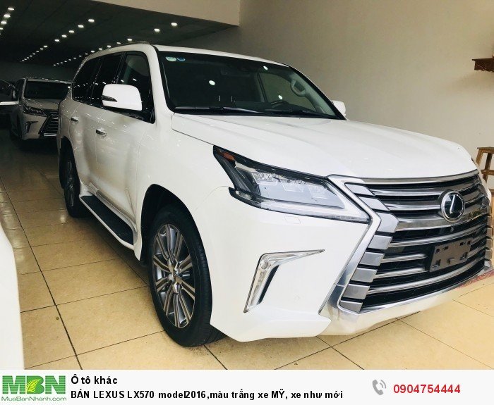BÁN LEXUS LX570 model2016,màu trắng xe MỸ, xe như mới