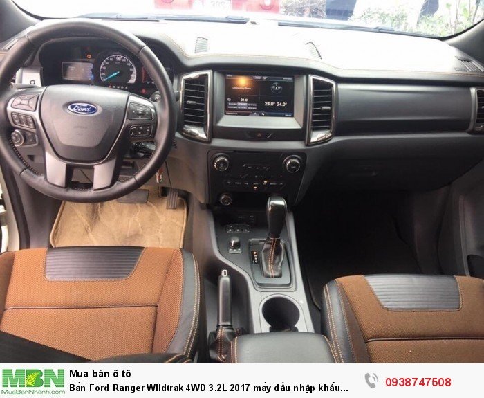 Bán Ford Ranger Wildtrak 4WD 3.2L 2017 máy dầu nhập khẩu Thái Lan bstp