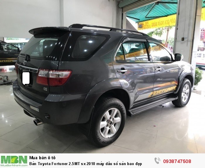 Bán Toyota Fortuner 2.5MT sx 2010 máy dầu số sàn bao đẹp