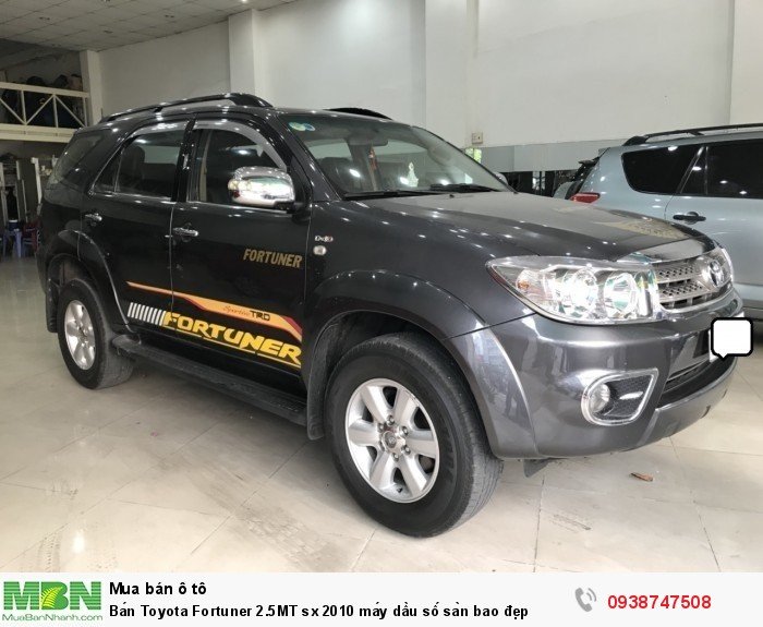 Bán Toyota Fortuner 2.5MT sx 2010 máy dầu số sàn bao đẹp