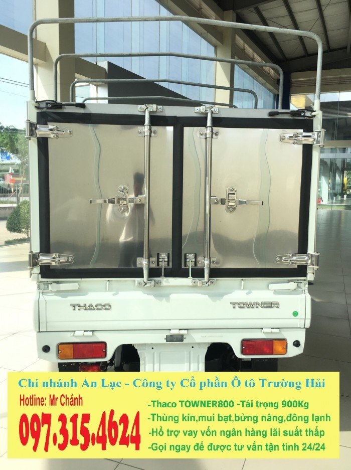 Xe tai thaco 900KG,Xe tai thaco dưới 1 tấn,Thaco towner 800 giá xe