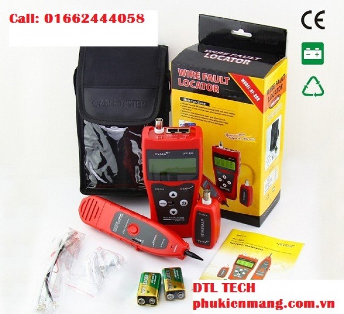 Khả năng test được cáp : STP / UTP cáp xoắn đôi, cáp đồng trục, cáp điện thoại