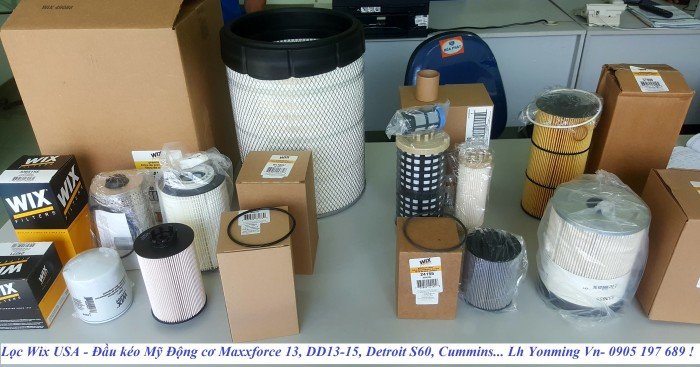 Phụ tùng thắng hơi Wabco, Bầu hơi Contitech, Lọc Wix , Dây curoa Dayco