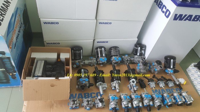 Phụ tùng thắng hơi Wabco, Bầu hơi Contitech, Lọc Wix , Dây curoa Dayco