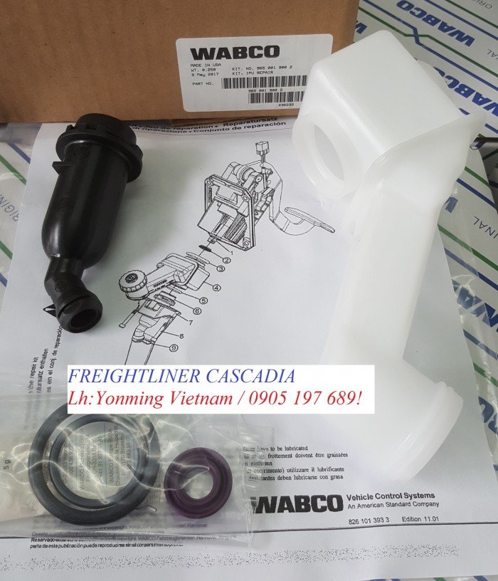 Phụ tùng thắng hơi Wabco, Bầu hơi Contitech, Lọc Wix , Dây curoa Dayco
