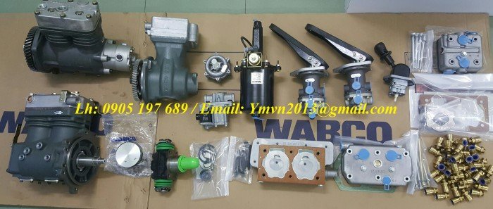 Phụ tùng thắng hơi Wabco, Bầu hơi Contitech, Lọc Wix , Dây curoa Dayco