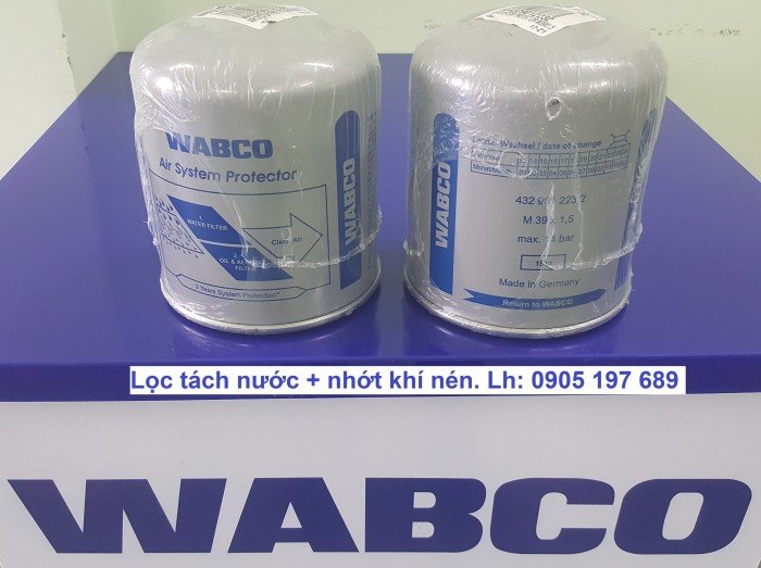 Phụ tùng thắng hơi Wabco, Bầu hơi Contitech, Lọc Wix , Dây curoa Dayco